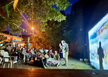 Projection sur écran géant à Greffeil